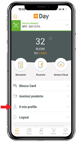 Step 1 | Entra ne Il mio Profilo