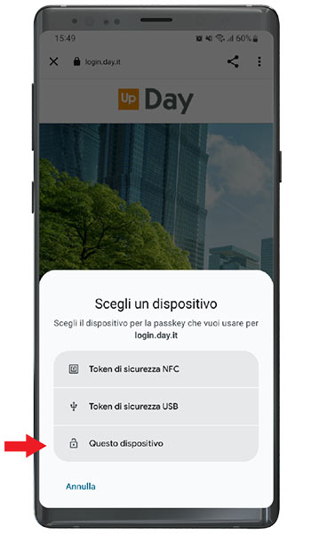 Step 5 | 2. per Android: seleziona dispositivo