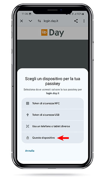 Step 5 | 2. per Android: seleziona dispositivo